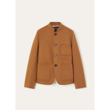 Loro Piana - Spagna Mini Jacket, Natural Dark Vicuna/Nougat, Size: 38