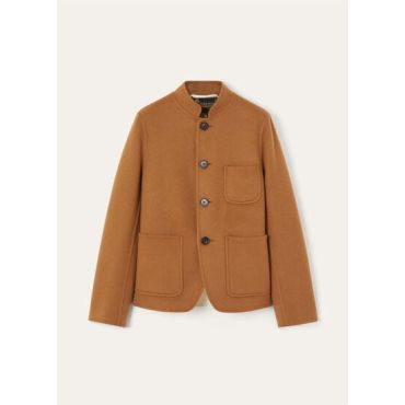 Loro Piana - Spagna Mini Jacket, Natural Dark Vicuna/Nougat, Size: 38