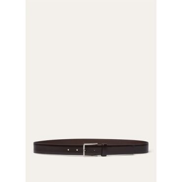 Loro Piana - Rory-belt (3,0) Box Leather, Man, Ebony, Size: 75