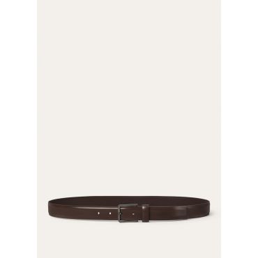 Loro Piana - Rory-belt (3,0) Box Leather, Man, Clay, Size: 90