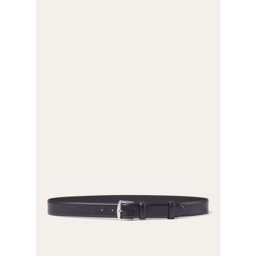 Loro Piana - Alsavel Belt (3,5) English Leather, Man, Black, Size: 100