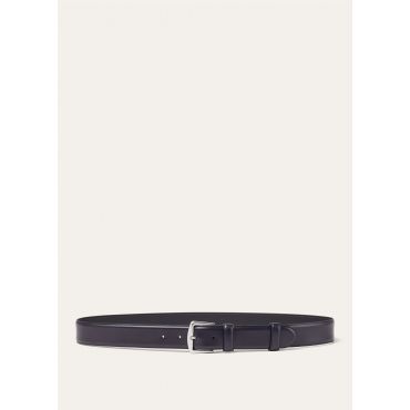 Loro Piana - Alsavel Belt (3,5) English Leather, Man, Black, Size: 100