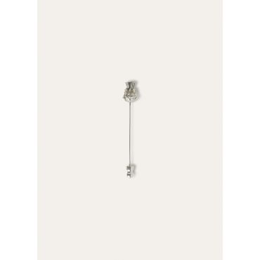 Loro Piana - Pin Cardo 50 Mm, Woman, Antique Silver, Size: NR