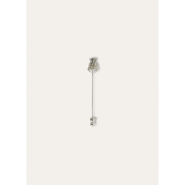 Loro Piana - Pin Cardo 50 Mm, Woman, Antique Silver, Size: NR