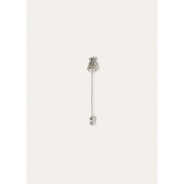 Loro Piana - Pin Cardo 50 Mm, Woman, Antique Silver, Size: NR