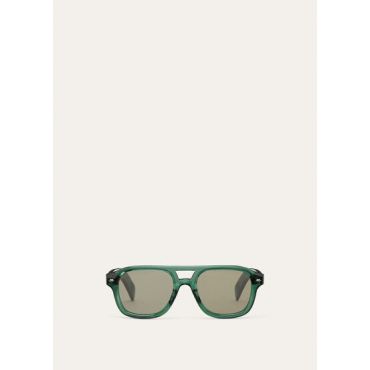Loro Piana - Roadster Sunglasses, Khaki/Green/Gold, Size: NR