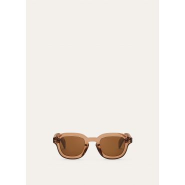 Loro Piana - Andre' Sunglasses, Light Brown Gold, Size: NR