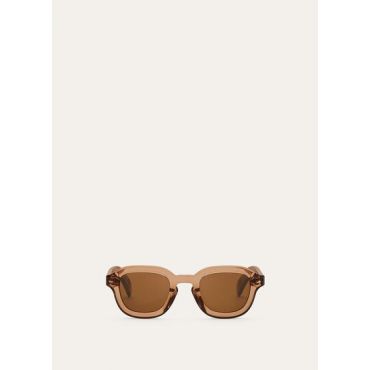 Loro Piana - Andre' Sunglasses, Light Brown Gold, Size: NR