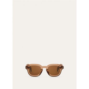 Loro Piana - Andre' Sunglasses, Light Brown Gold, Size: NR