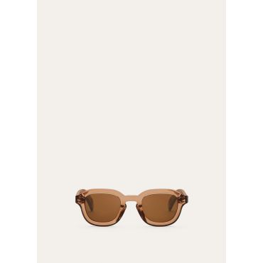 Loro Piana - Andre' Sunglasses, Light Brown Gold, Size: NR