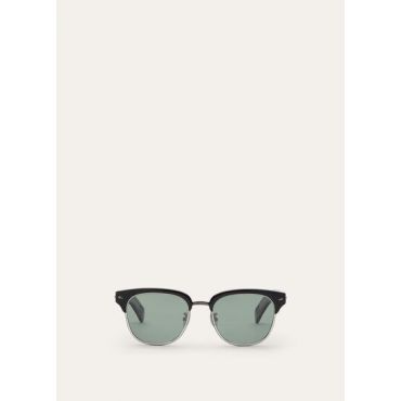 Loro Piana - Icer Sunglasses, Black/Grey Green/Dark Ruthenium/Palladium, Size: NR