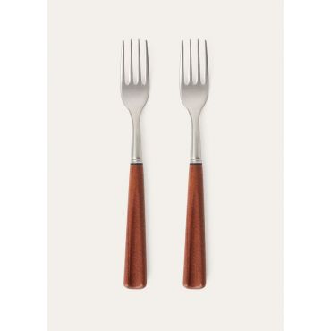 Loro Piana - Fork Set, Mahogany, Size: NR
