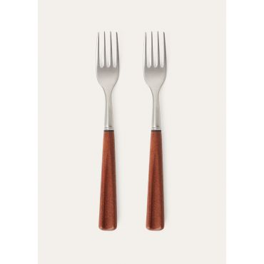 Loro Piana - Fork Set, Mahogany, Size: NR