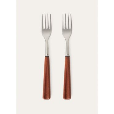 Loro Piana - Fork Set, Mahogany, Size: NR