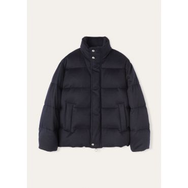Loro Piana - Giulio Puffer Cash Storm, Man, Blue Navy, Size: L