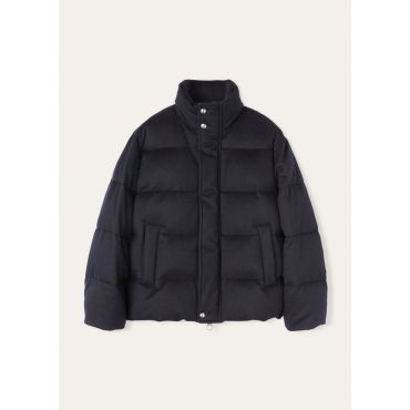 Loro Piana - Giulio Puffer Cash Storm, Man, Blue Navy, Size: L