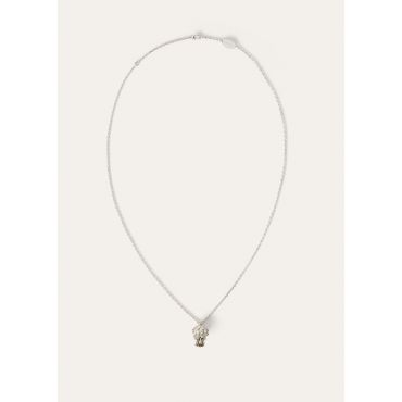 Loro Piana - Cardo Chain Necklace, Woman, Antique Silver, Size: NR
