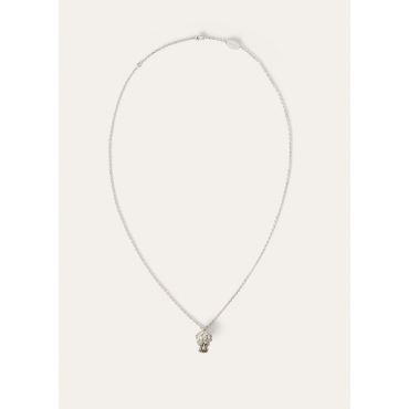 Loro Piana - Cardo Chain Necklace, Woman, Antique Silver, Size: NR