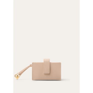 Loro Piana - Extra 5 Gusset Cardholder Linen Calf, Woman, Creamed Honey/Sun Gold, Size: NR