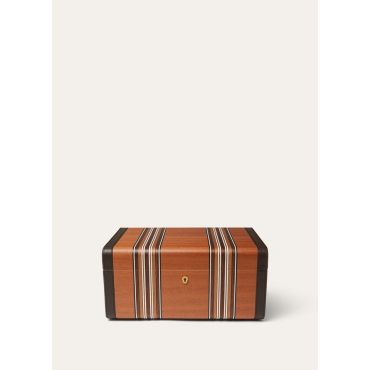 Loro Piana - The Loro Piana Intarsia Humidor Cigar Box, Natural Mahogany/Dark Chocolate, Size: NR