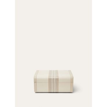 Loro Piana - The Loro Piana Intarsia Jewel Box S, Light Cedar/White Snow, Size: NR