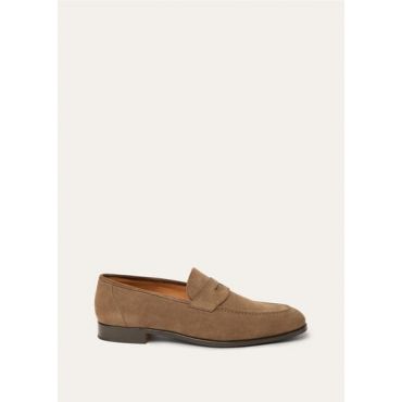 Loro Piana - Sergio Walk Loafer Suede, Man, Dusk, Size: 40