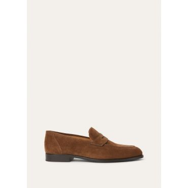 Loro Piana - Sergio Walk Loafer Suede, Man, Clove, Size: 43