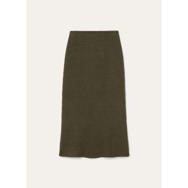 Loro Piana - Scrivia Skirt Silk Gg 5, Woman, Cucumber Green, Size: M