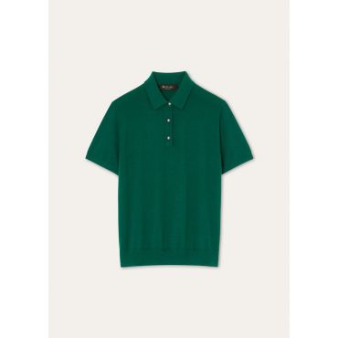 Loro Piana - Sottile Ss Polo Wool Cash Silk Gg 18, Woman, Green Sage, Size: 38