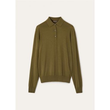 Loro Piana - Iconic Royal Lightness Polo Wool Silk Gg 18, Woman, Fern Meadow, Size: 36