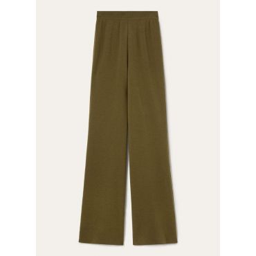 Loro Piana - Royal Lightness Trousers Wool Silk Gg 18, Woman, Fern Meadow, Size: 48
