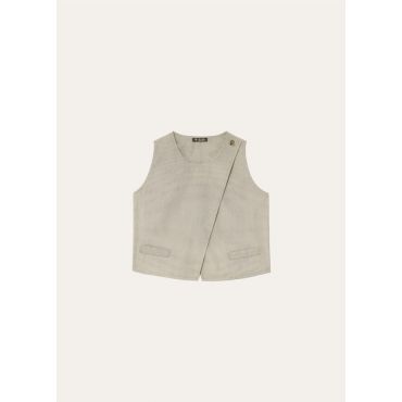 Loro Piana - Cristy Top Silk Wool Plombant, Woman, Aniseed, Size: 42