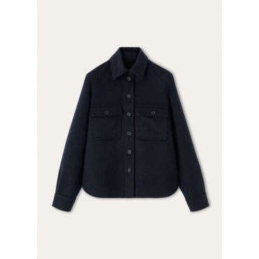 Loro Piana - Yannis Overshirt Only Double, Woman, Blue Navy, Size: 38