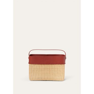 Loro Piana - Magazine Holder Wicker, Malt/Deep Kummel, Size: NR