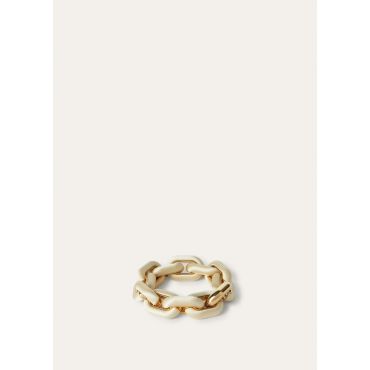 Loro Piana - Duo Chain Bracelet Satin, Woman, CHAMPAGNE/JWL SUN GOLD, Size: NR