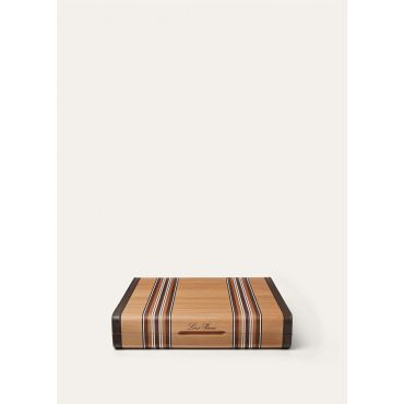 Loro Piana - The Suitcase Stripe Intarsia Backgammon, Natural Maple, Size: NR