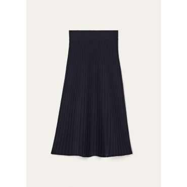 Loro Piana - Baby Coste Skirt Baby Cash Gg 12, Woman, Navy Blue, Size: S