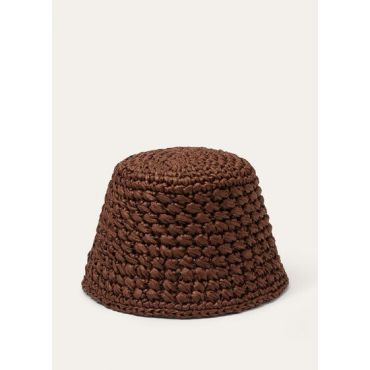 Loro Piana - Jasmine Hat Rafia Crochet, Woman, Cannelés, Size: M