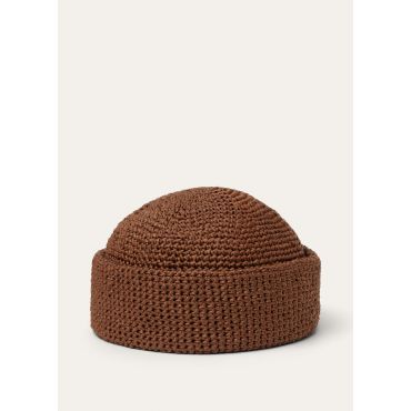 Loro Piana - Doroteo Beanie Rafia Crochet, Man, Cannelés, Size: S