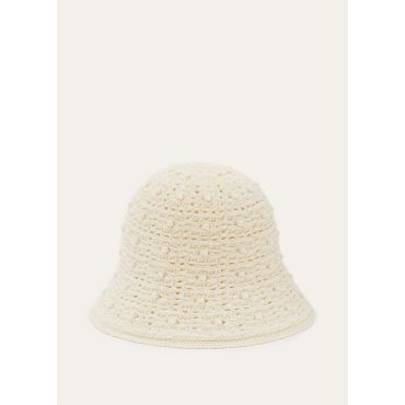 Loro Piana - Arola Hat Cash Abaca Gg 5, Woman, Nougat, Size: L
