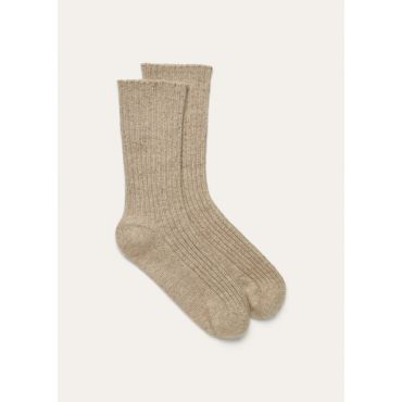Loro Piana - Baby Cash Light Treccia Socks Gg 15, Man, Chia Beans, Size: XXL