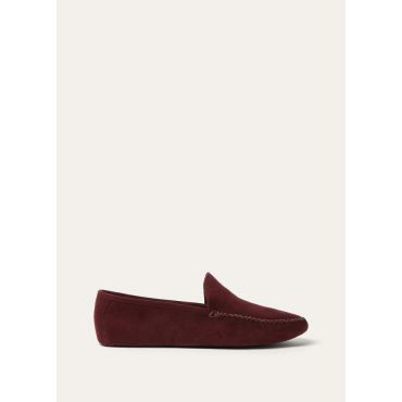 Loro Piana - Maurice Walk Slipper Velvet Suede, Wild Plum, Size: 42