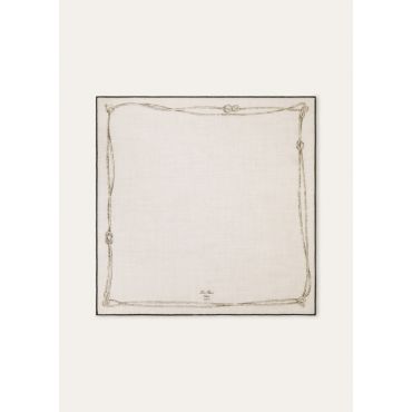 Loro Piana - Loro Piana Alare Foulard 60 Cash Silk, Man, Green/White, Size: NR