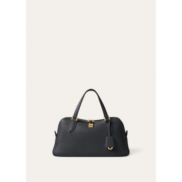 Loro Piana - Needle Small Fine Grained Leather, Woman, Blue Navy/Sun Gold, Size: NR