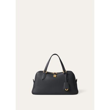 Loro Piana - Needle Small Fine Grained Leather, Woman, Blue Navy/Sun Gold, Size: NR