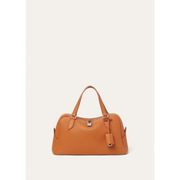 Loro Piana - Needle Small Fine Grained Leather, Woman, Fiery Summer/Antique Silver, Size: NR