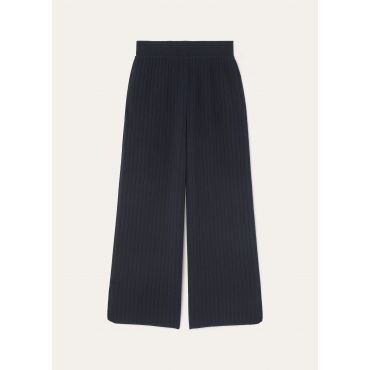 Loro Piana - Baby Coste Trousers Baby Cash Gg 12, Woman, Blue Navy, Size: 40