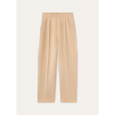 Loro Piana - Siena Trousers Silk Cotton Gg 14, Woman, Sunset Oil, Size: 44
