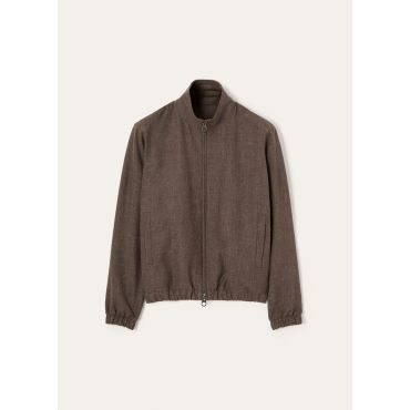 Loro Piana - Loro Piana Bomber Sopra Visso Linen Rain, Man, Stromboli Sand, Size: 48