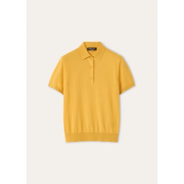 Loro Piana - Ice Wish Ss Polo Cotton Gg 18, Woman, Witch Haze, Size: 38